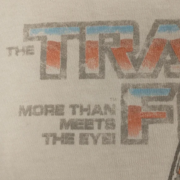 Vintage Transformers T Shirt Cut Off to Crop Soft & Worn Graphic Tee 2007 Robot - Picture 3 of 11